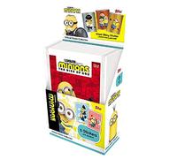 Topps - Collection d'autocollants Minions The Rise of Gru - Boîte complète - Comprend 36 paquets (216 autocollants) et autocollants Jumbo en édition limitée - Boîte complète