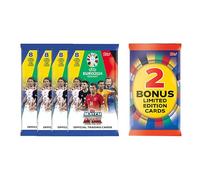 Topps Match Attax officiel Euro 2024 - Eco Mega Multipack (version réduite) - Contient 32 cartes Match Attax EURO 2024 plus 2 cartes aléatoires édition limitée.