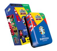 Topps Official Euro 2024 Match Attax - Mega Tin 1 - Hot Shots - Contient 44 cartes Euro 2024 Match Attax Plus 4 cartes exclusives Hot Shots en d