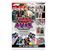 Topps Pack de démarrage F1 Turbo Attax 2025 | Comprend 20 cartes Turbo Attax | Jeux de cartes à collectionner