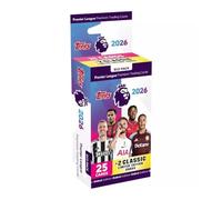 Topps Premier League 2025/26 Eco Pack - 25 cartes (2 packs de vente au détail + 5 cartes bonus + 2 cartes LE classiques)