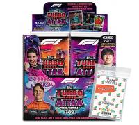 Topps Turbo Attax Formula 1 2023-1 Écran (24 boosters) + étuis Collect-it exclusifs