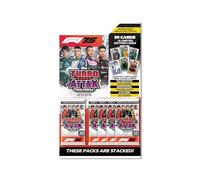 Topps Turbo Attax Formula 1 2025 - Mega Multipack - Contient 39 cartes Turbo Attax et 2 cartes édition limitée aléatoires.
