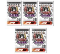 Topps Turbo Attax Formula 1 Season 2025 Lot de 5 boosters F1 Formula 1 et BB-Toy-Trades Toploader