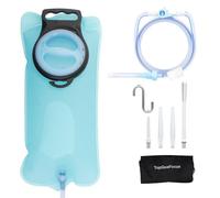 TopQuaFocus Kit de sac de douche pour lavements à la maison avec tube en silicone de 2m, sac de lavement portable pour homme et femme, nettoyage du côlon pour nettoyage du côlon