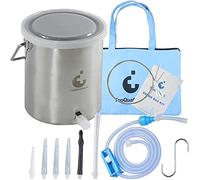 TopQuaFocus Premium Irrigator en silicone pour rinçage anal, douche anale et douche vaginale hygiénique incurvée pour la lithothérapie et détoxifier sans BPA