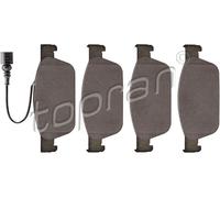 TOPRAN 114 855 Kit de plaquettes de frein, frein à disque pour VW