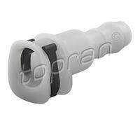 Topran Pièce de jonction de tuyauterie 120 124 pour lave-phares avec agrafe blanc