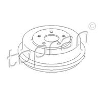 TOPRAN 302 250 Tambour de frein