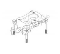 TOPRAN Flasque de carburateur Semelle de carburateur 101 003 avec goujon fileté