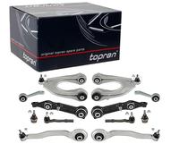 TOPRAN Kit bras de suspension Avant Kit triangle de suspension 408 429 avec support en caoutchouc avec bielle/barre de poussée avec rotule de suspension