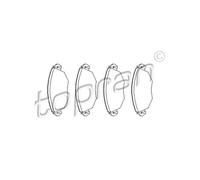 Topran Plaquettes De Frein Kit De Plaquettes Avant Pour Ford Mondeo III Break