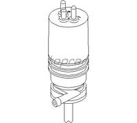 TOPRAN Pompe d'eau de nettoyage nettoyage des vitres Pompe De Lave-Glace 400 119
