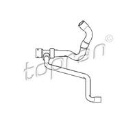 TOPRAN Radiateur Kühl Gestion Dessous Côté de Sortie pour Audi A4 Avant 111 974