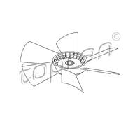 TOPRAN Roue de ventilateur (refroidissement du moteur) 401468 Compatible avec: MERCEDES-BENZ 190