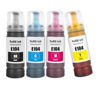 TOPRINT E104 Encre Compatibles 4 Couleurs pour Imprimantes ET-27XX/ET-28XX