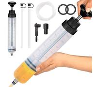 TOPRUNYI Seringue a Huile,Pompe Vidange Huile Moteur,Seringue 500ml,Seringue Huile Boite de Vitesse avec Tube D'extension,pour Liquide Frein, Huiles Transmission,Liquide Refroidissement