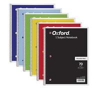 TOPS 127 à spirale, College Rule, 26,7 x 20,3 cm, 70 feuilles/couvertures de livre, peuvent varier, 6-pack (65007)