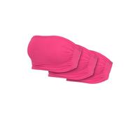 Urban Classics T-shirt femme Ladies Bandeau Top 3-Pack Fuchsi Fuchsi Fuchsia XS