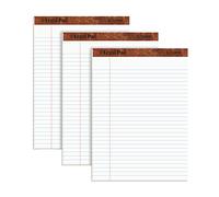 TOPS Legal Pad, Legal Rule, 50 feuilles, 3-pack, Blanc 8.5 x 11.75 blanc
