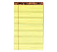Tops Lot de 12 blocs d'écriture The Legal Pad - 21,6 x 35,6 cm - Papier canari - Règle juridique - 50 feuilles (7572)