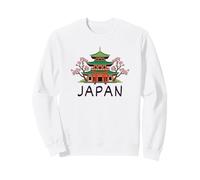 Tops, t-Shirts et Accessoires Japan Travel Cherry Blossom Pagoda Sweatshirt