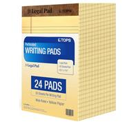 Tops The Legal Pad Brand Lot de 24 blocs-notes 8,5 x 11 à 50 feuilles par bloc-notes Jaune 8,5 x 11-50 feuilles par bloc-notes