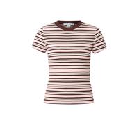 TOPSHOP T-shirt 'SALLY' beige clair / marron / rose ancienne, Taille XS