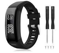 TOPsic Bracelet de sport réglable en silicone souple conçu pour Garmin Vivosmart HR Smart Watch (Z)