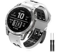 TOPsic Bracelet Fenix 7/Fenix 6/Fenix 5 Bande, 22mm Silicone Quick Fit Bande Sport Bracelet pour Fenix 5 Plus/Fenix 6 Pro/Fenix 7 Solar/Forerunner 945/935/Approach S62/S60/Garmin Instinct/Quatix 6/5