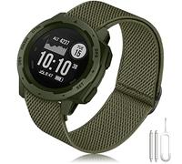 TOPsic Bracelet Instinct, 22mm Nylon Bracelet Remplacement Souple Extensible Ultra Léger Bracelets pour Instinct 2 Solar/INstinct/INstinct Tactical/INStinct Tide/INStinct Esports/INSTinct Solar