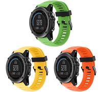 TOPsic Bracelet pour Fenix 3/3 HR/5X/5X Plus/6X/6X Pro - Bande de Remplacement en Silicone 26mm pour Montre