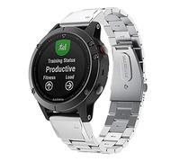 TOPsic Bracelet pour Fenix 5 Plus, 22mm Remplacement en Rapide Bande de Montre en Acier Inoxydable Bracelet pour Fenix 5/Fenix 5 Plus/Fenix 6/Fenix 6 Pro/Fenix 7/Fenix 7 Solar/Forerunner 935/945