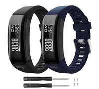 TOPsic Bracelet Réglable en Silicone Souple pour Vivosmart HR - Accessoire de Remplacement pour Montre (Non Compatible avec Vivosmart HR+)