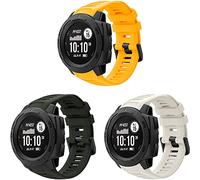 TOPsic Garmin Instinct Bracelet de Montre, Silicone Bande 22mm Remplacement Montre de Easy Fit Bracelet pour Garmin Instinct Sports GPS Montre Intelligente avec Adaptateur