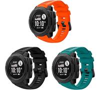 TOPsic Garmin Instinct Bracelet de Montre, Silicone Bande 22mm Remplacement Montre de Easy Fit Bracelet pour Garmin Instinct Sports GPS Montre Intelligente avec Adaptateur