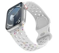 TOPsic Silicone Bracelet pour Apple Watch 41mm Series 9, Bracelet Respirant Multi-Colored Silicone Sport Bracelets pour Apple Watch 41mm 40mm 38mm iWatch Series 10 42mm Series 9 8 SE2 7 6 SE 5 4 3 2 1