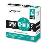 TOPSIDE - 4XBloc de Craie - Pur Carbonate de Magnésium pour Le Sport: Escalade, Musculation, Crossfit, Calisthenics - pour Plus de Grip