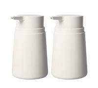 Topsky Distributeur de Savon avec Pompe en Plastique Distributeur de Savon Liquide, 311,8 Gram, résistant à la Rouille Pompe pour Cuisine et Salle de Bain, Savons, Liquid, Lot de 2 (Blanc)