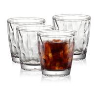 Topsky Lot de 4 Gobelets en Plastique Transparent, Verres en Acrylique de 300ml, Idéaux pour Usage Quotidien, Piscine et Maison, Lavables au Lave-Vaisselle et Faciles à Nettoyer