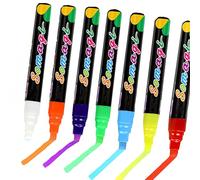 Topspitgo 8 Couleurs Craie pour Tableau Noir Effacable,Stylo Marqueur Feutre Craie,Marqueurs à Craie Liquide Au Néon Feutre Ardoise Effacable Pour Tableau De Craie Verre Papier Céramique