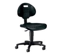 Topstar Arbeitsstuhl TEC 20 Siège mousse PU noir Hauteur d'assise 420-550 mm avec roulettes Quantité:1