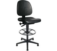 TOPSTAR Chaise d’atelier pivotante TEC 40 Counter patins de sol + anneau de p...