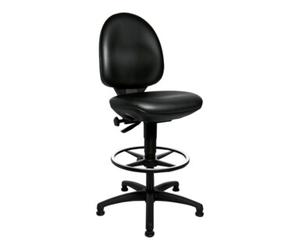 Topstar Chaise d'atelier pivotante Tec 50 patin+anneau de piètement Rembourrage simili c Quantité:1