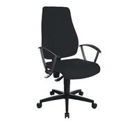 Topstar Chaise de bureau pivotante avec contact permanent noir 420-550 mm sans accoudoir Quantité:1