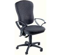Topstar chaise de bureau Point 80, 8180 G22 Tissu anthracite, piétement noir