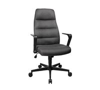 Topstar Fauteuil de Bureau Chairman 70 avec accoudoirs, Tissu, Anthracite, 63.0 x 64.0 x 124.0 cm