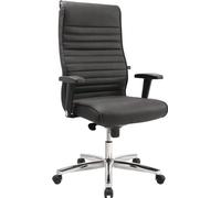 Topstar fauteuil de direction PRIME TIME 100, PT19TA80 cuir noir, piétement chromé