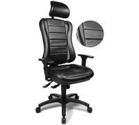 topstar fauteuil de bureau head point rs, noir / noir noir