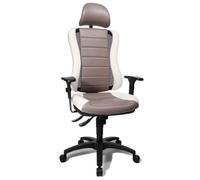 Topstar HE30PS033X Head Point RS SY Chaise de Bureau avec Têtière Gris/Blanc 47 x 50 x 150 cm